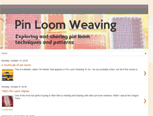 Tablet Screenshot of pinloomweaving.com